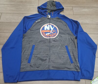 NWT Reebok Mens Center Ice Collection Sz M NHL New York Islanders Full ...