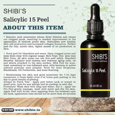 SALICYLIC ACID Skin Cosmetic Peel -Acne Wrinkles Dull Clogged Pores Wart Remover