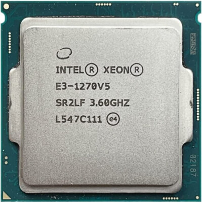 Intel Xeon E3-1270V5 SR2CP SR2LF 3.6GHz 4Cores 80W LGA 1151 CPU Processor