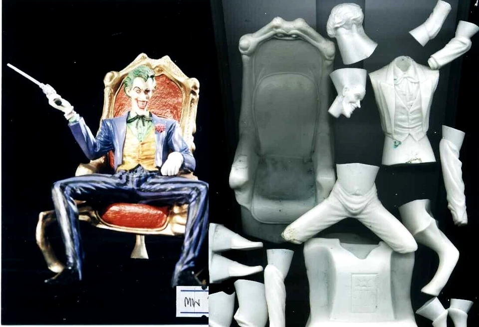 8"JOKER Comic Version sitting on Throne Unbuilt Unpainted Vinyl Model Kit 1/8 - Image 2 of 2