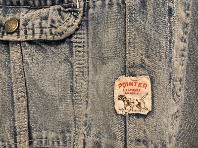 Vintage Men's Pointer Brand USA Coveralls Overalls Distressed