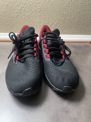 Nike Air Zoom Pegasus 38 ARKANSAS RAZORBACKS Black Red Mens 11 DJ0817-001 NCAA