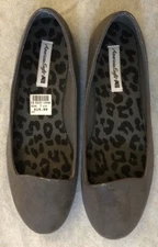 AMERICAN EAGLE BY PAYLESS Flats, Size 7.5, Women's Gray Fantasy Flat Dress Shoes