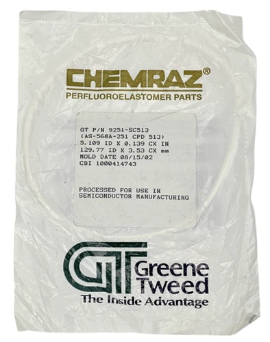 Chemraz Perfluoroelastomer Parts 9251-SC513 O-Ring AS-568A-251 CPD 513
