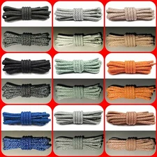 Reflective Rope Laces For Yeezy Boost 350 V2 Black Cinder Blue tint Mx Oat Clay