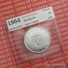 1964 Canada Silver Dollar Coin - Missing Dot - Heavy Cameo - Unc. #coinsofcanada