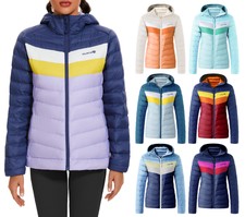 Women Hooded Quilted Puffer Jacket Packable Ultralight Insulated 650 Down Coat