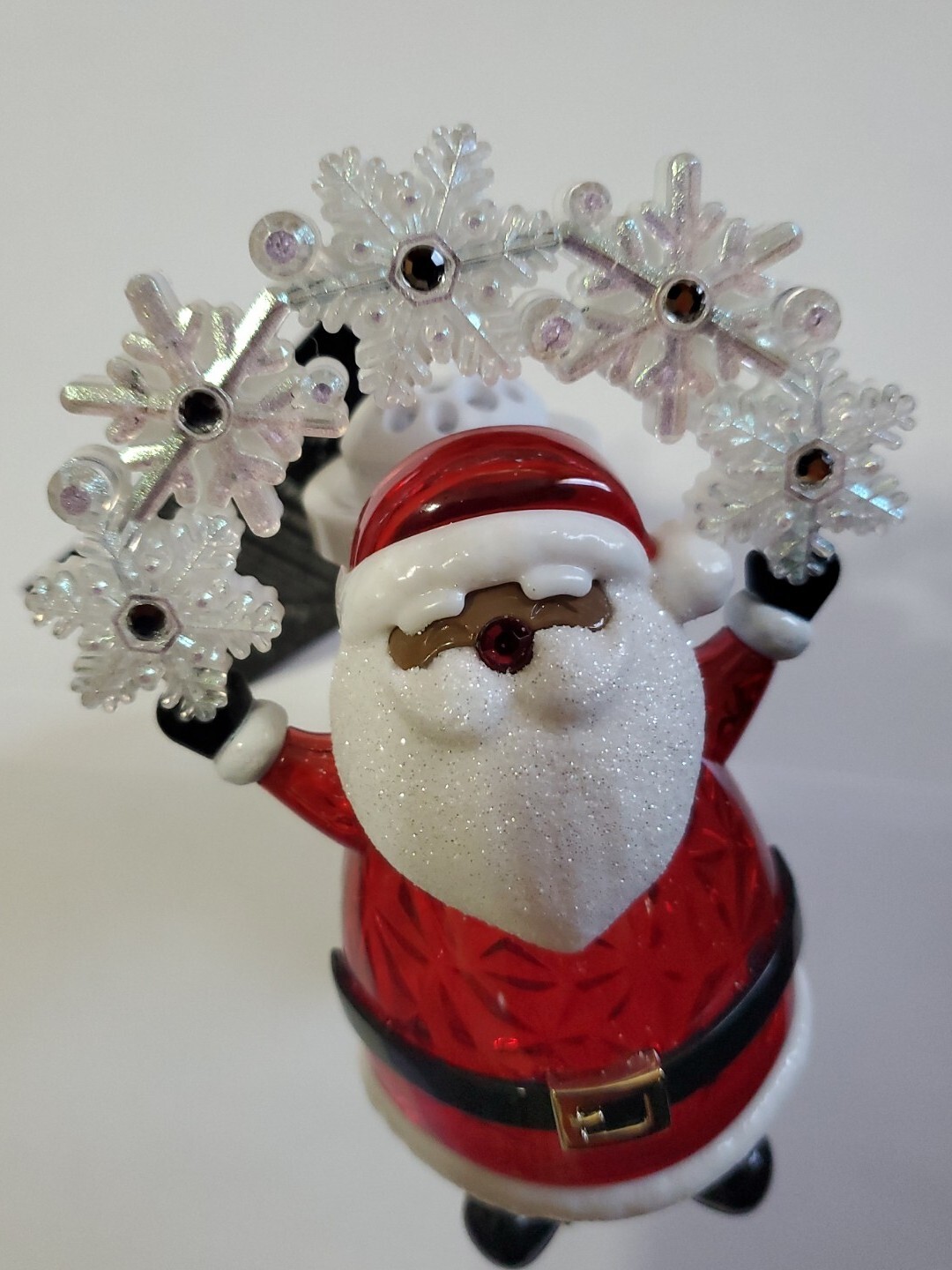 Bath & Body Works 2022 Light-Up Santa Snowflake Wallflower Plug-In New-image