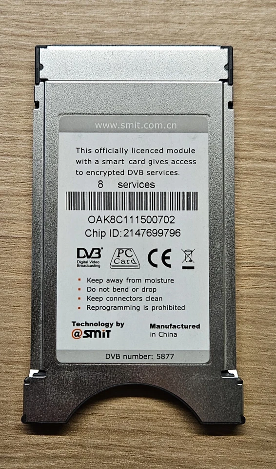 Módulo CAM profesional SMiT Irdeto (8 canales) - Imagen 2 de 4