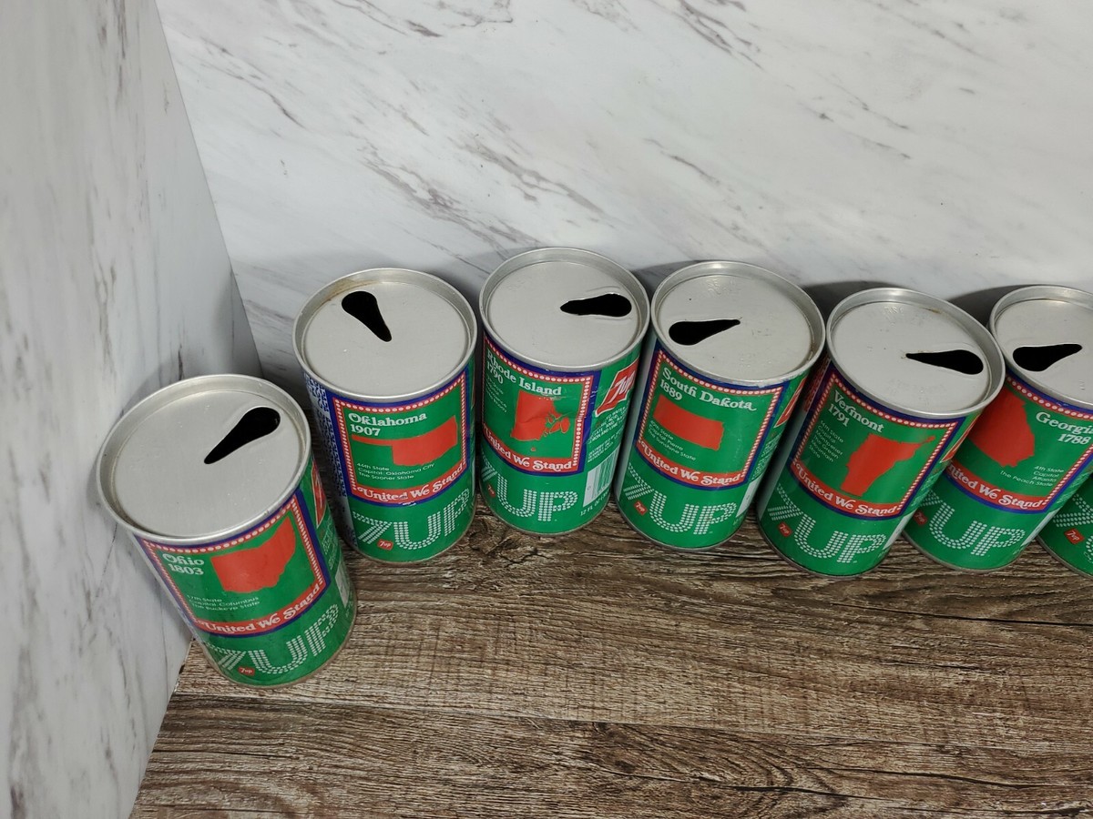 ☆ ~Lot of 9 Vintage 7UP 1976 Bicentennial United We Stand State