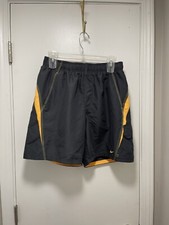 Nike Swim Trunks Medium Gray and Orange