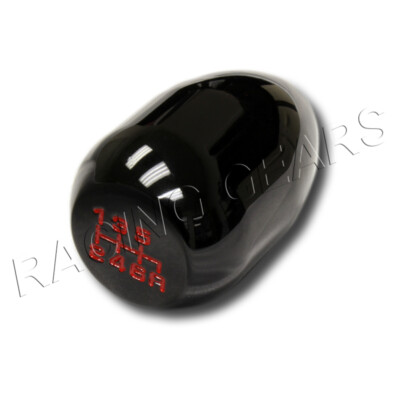 UNIVERSAL TYPE-R 6-SPEED BLACK ALUMINUM MANUAL MT GEAR SHIFTER SHIFT KNOB