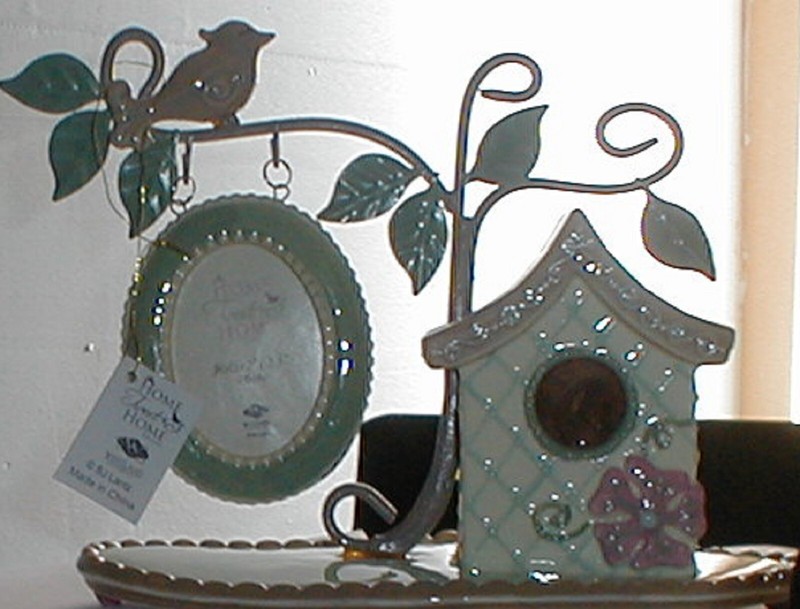 NIB Westland Giftware BJ Lantz Bird House HOME TWEET HOME Hanging Picture Frame