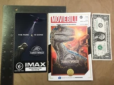 Jurassic World Fallen Kingdom IMAX Regal Collectible Ticket + Moviebill 2018