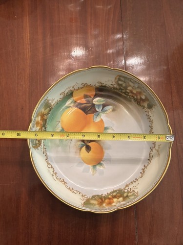 Pickard Hand Painted CA France Bowl And Platter Matching Oranges Signed Shoner. - Picture 22 of 23