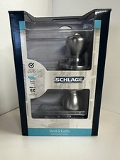 Kwikset Interior Bed/Bath Brushed Nickel Locking Door Handle Set