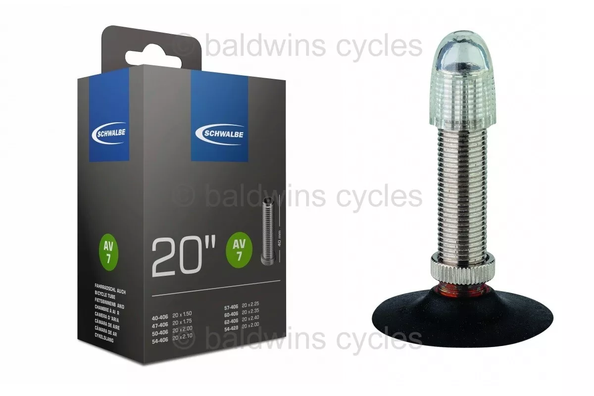 SCHWALBE AV7 INNER TUBE 20 x 1.50 20 x 2.50 SCHRADER VALVE eBay