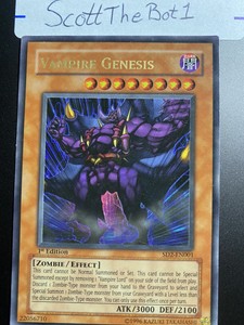 Vampire Genesis SD2-EN001 1st Edition Yu-Gi-Oh | eBay