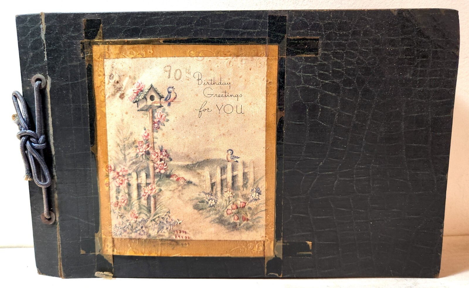 Baltimore & Ohio Railroad vet 90th birthday scrapbook photo album