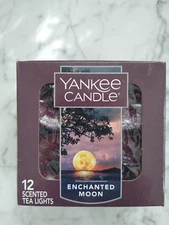 *NEW* Yankee Candle 12 Scented Tea Light Box Candles ENCHANTED MOON