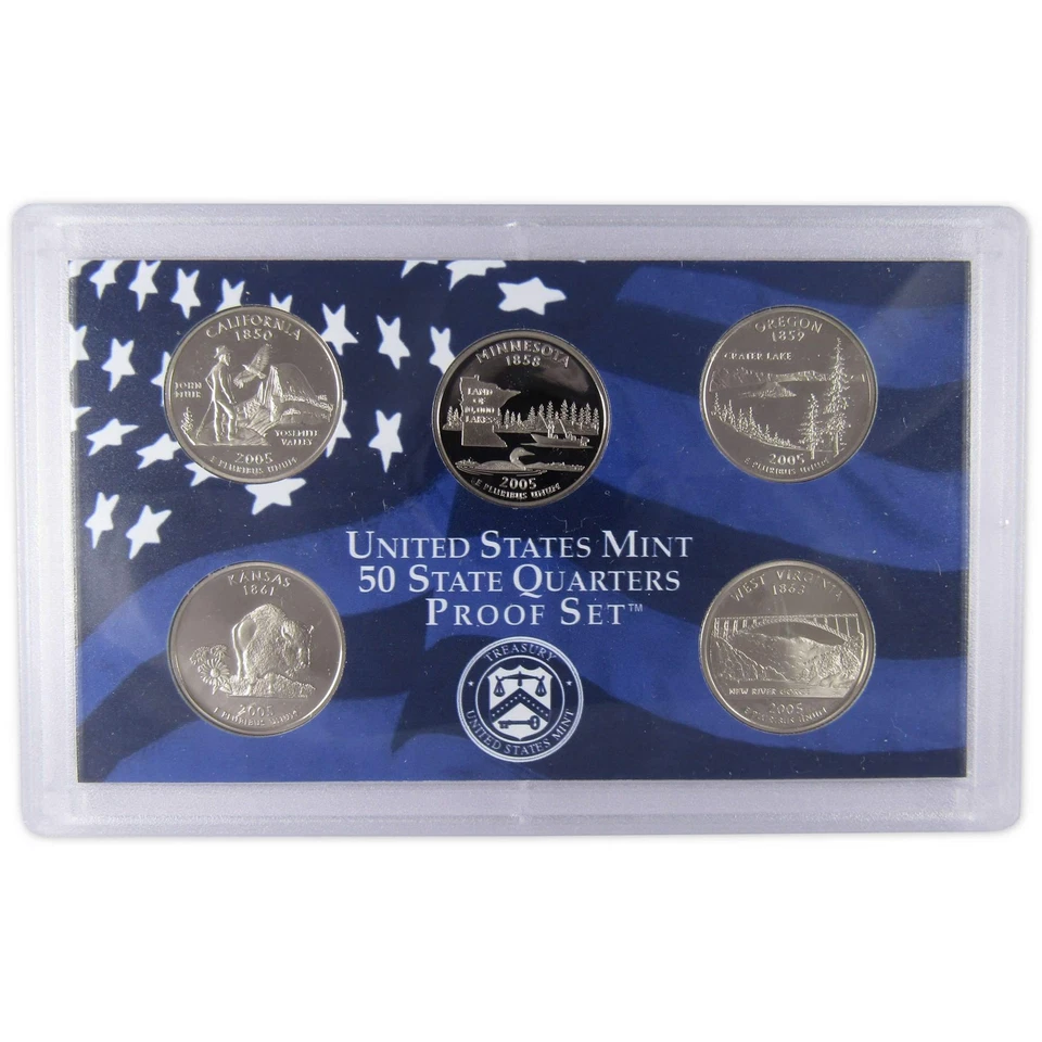 2005 Clad Proof Set U.S. Mint Original Government Packaging OGP COA - Image 4 of 4