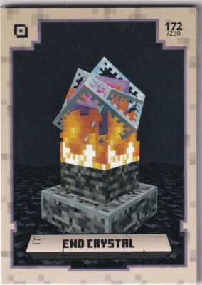 Panini Minecraft Adventure Trading Cards Karte Nr. 172 End Crystal Enderkristall