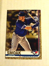 Justin Smoak 2019 Topps Gold Variant Card#1005/2019!Blue Jays 1B STAR
