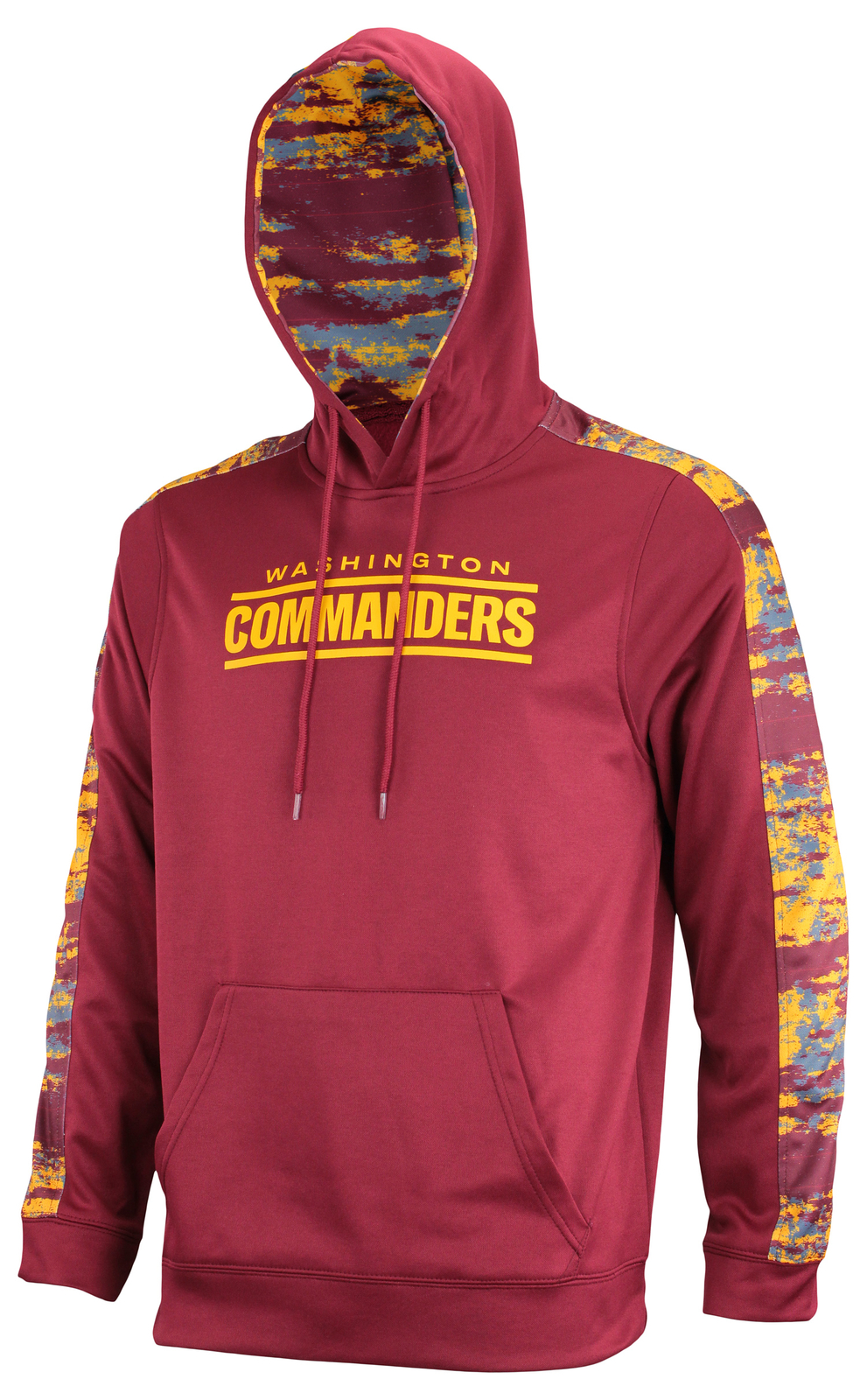 Мужская толстовка Zubaz Washington Commanders NFL с капюшоном и оксидными рукавами