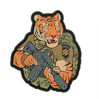 3rd Sab UKRAINIAN TIGER 3rd SEPARATE ASSAULT BRIGADE Morale PVC 3D Patch 3SAB 3 ...