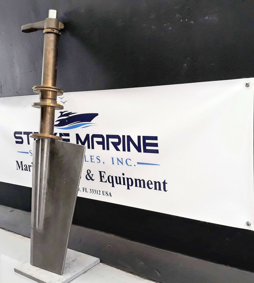 Stainless Steel Marine Rudder W/Built in Nibral Rudder Log And Tiller ...