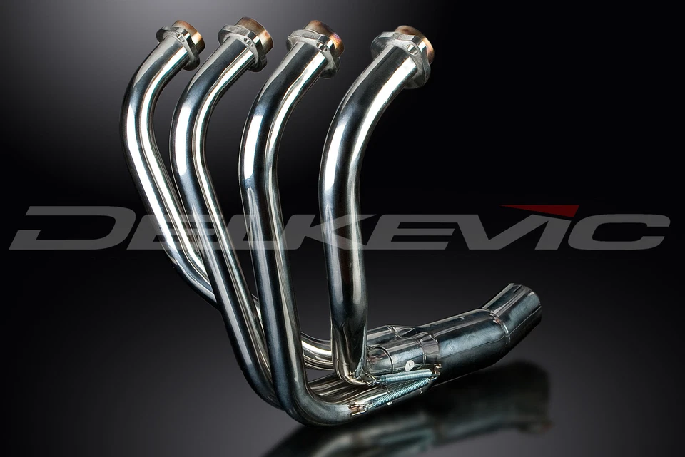 Suzuki GSF600 S Bandit 1995-05 Delkevic acero inoxidable 4-1 tubos de escape Foto 2 de 4