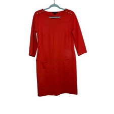 Banana Republic Factory orange business casual dress size medium 