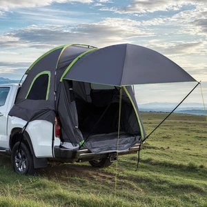 5.0-5.2ft Truck Bed Tent w/ Awning Outdoor Camping Tent 210D Oxford for 2 Person