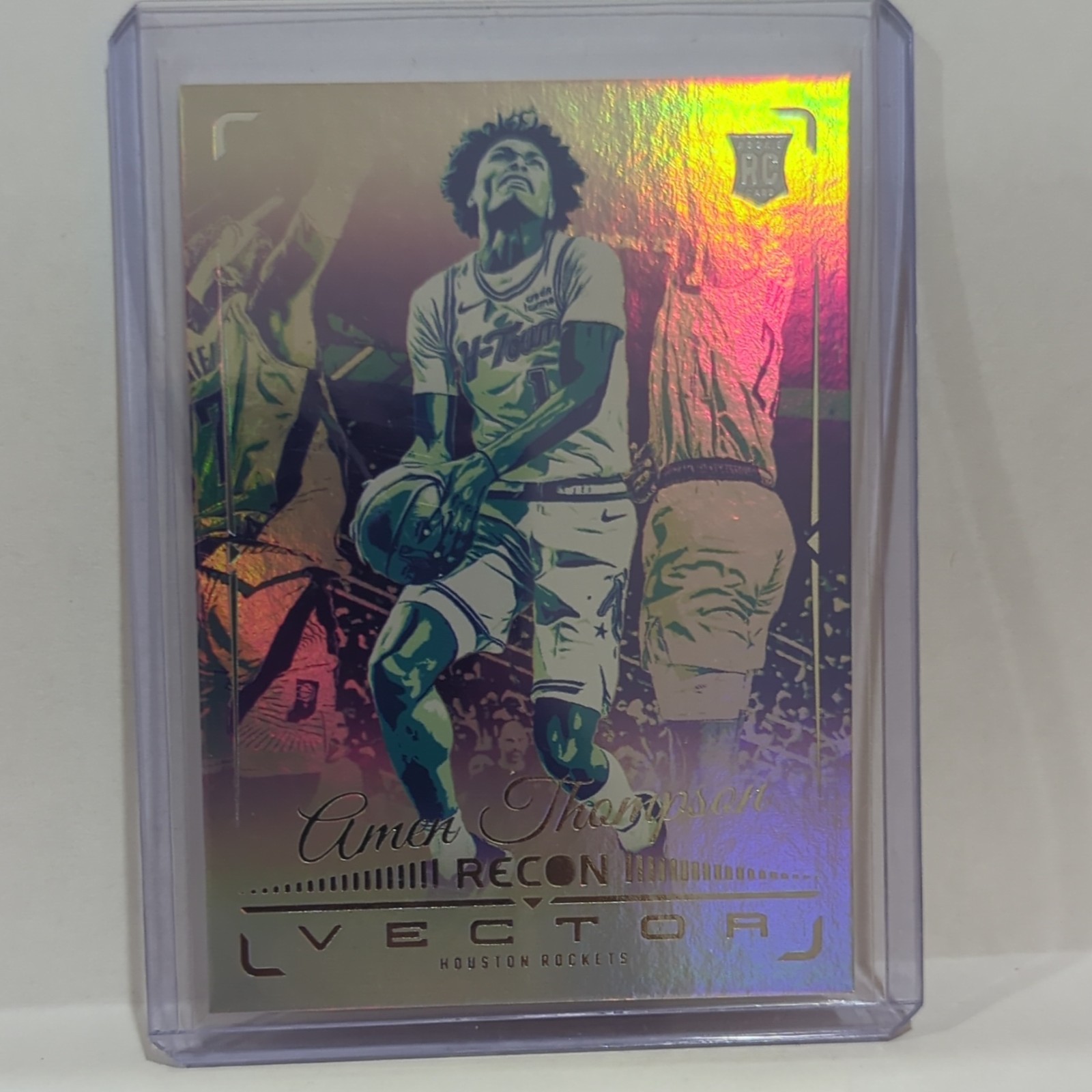 2023-24 Panini Recon AMEN THOMPSON #14 RC Rookie Vector Foil Houston Rockets