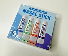 Breathe Boost Nasal Inhaler (4 Pack) Mint Tropical Wintermint Lavender FREE SHIP