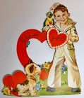 Large Vintage Sailor Valentine 1930 - 1940's foldout and flap — photo 1