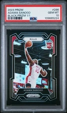2023 Prizm BLACK Adama Sanogo 1/1 PSA 10 GEM MINT Rookie RC #286 Bulls UCONN