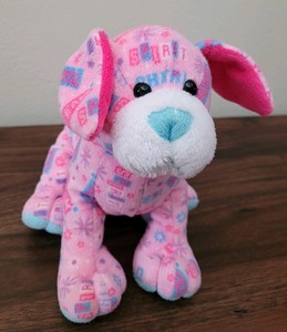 Ganz Webkinz Cheer Pup HM750 Stuffed Animal Dog Puppy Plush Pink No Code 