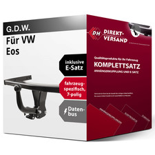 Für VW Eos 1F7/1F8 (G.D.W.) Anhängerkupplung starr + E-Satz 7pol spezifisch AHK