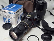 Sony A35 fotocamera reflex digitale 16,2 megapixel Tamron 18-200 mm e 70-300 mm obiettivi AF e accessori