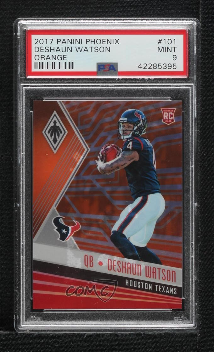 2017 Panini Phoenix Rookies Orange /99 Deshaun Watson #101 PSA 9 MINT h3x