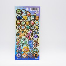 Pocket Monsters Pokemon Made in JAPAN Sticker Sheet 20cmx9cm 2