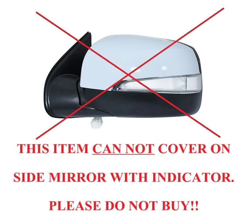 CUBIERTA DE ESPEJO LATERAL NEGRO MATE ALA PARA ISUZU RODEO DMAX D-MAX SE ADAPTA 2003-2011 03 Foto 3 de 4