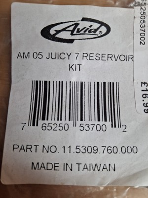 Avid Juicy 7 Reservior Kit Teilenummer 11.5309.760.000