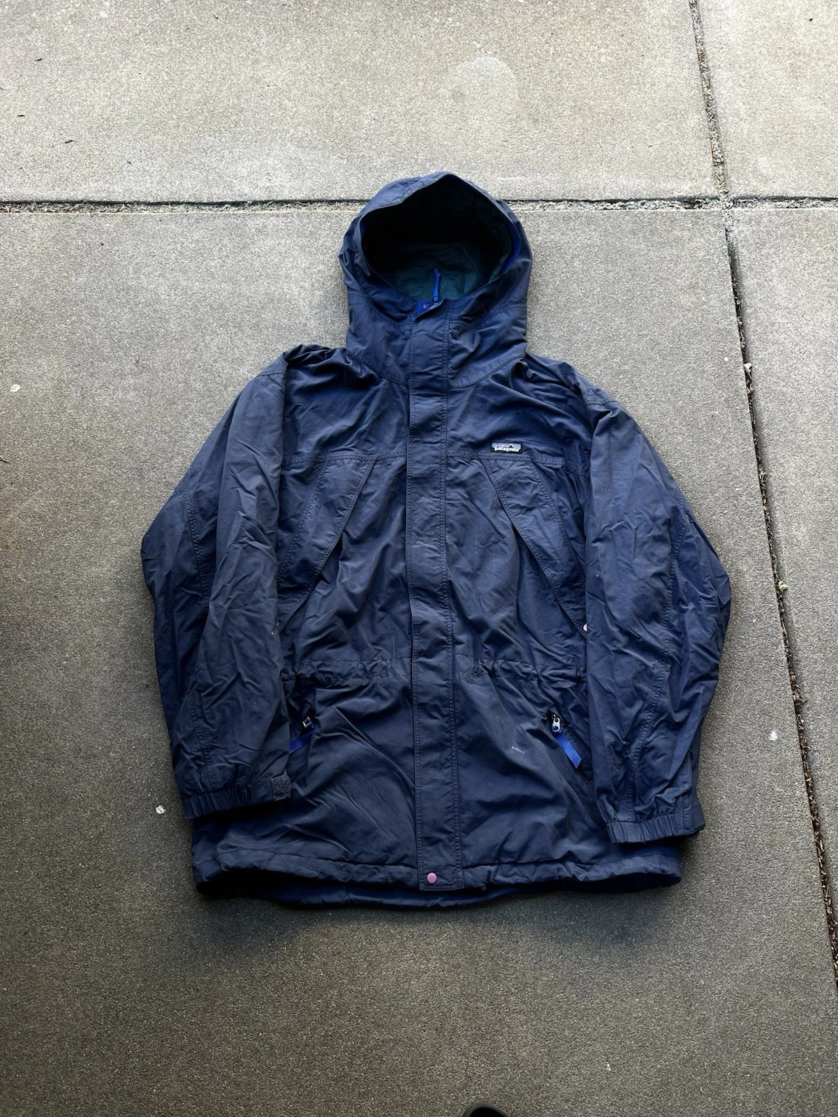 Vintage 90s Patagonia Raincoat Storm Jacket, Size Large
