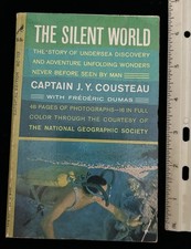 The Silent World Jacques Cousteau 1961 Cardinal Paperback Captain J.Y. Cousteau