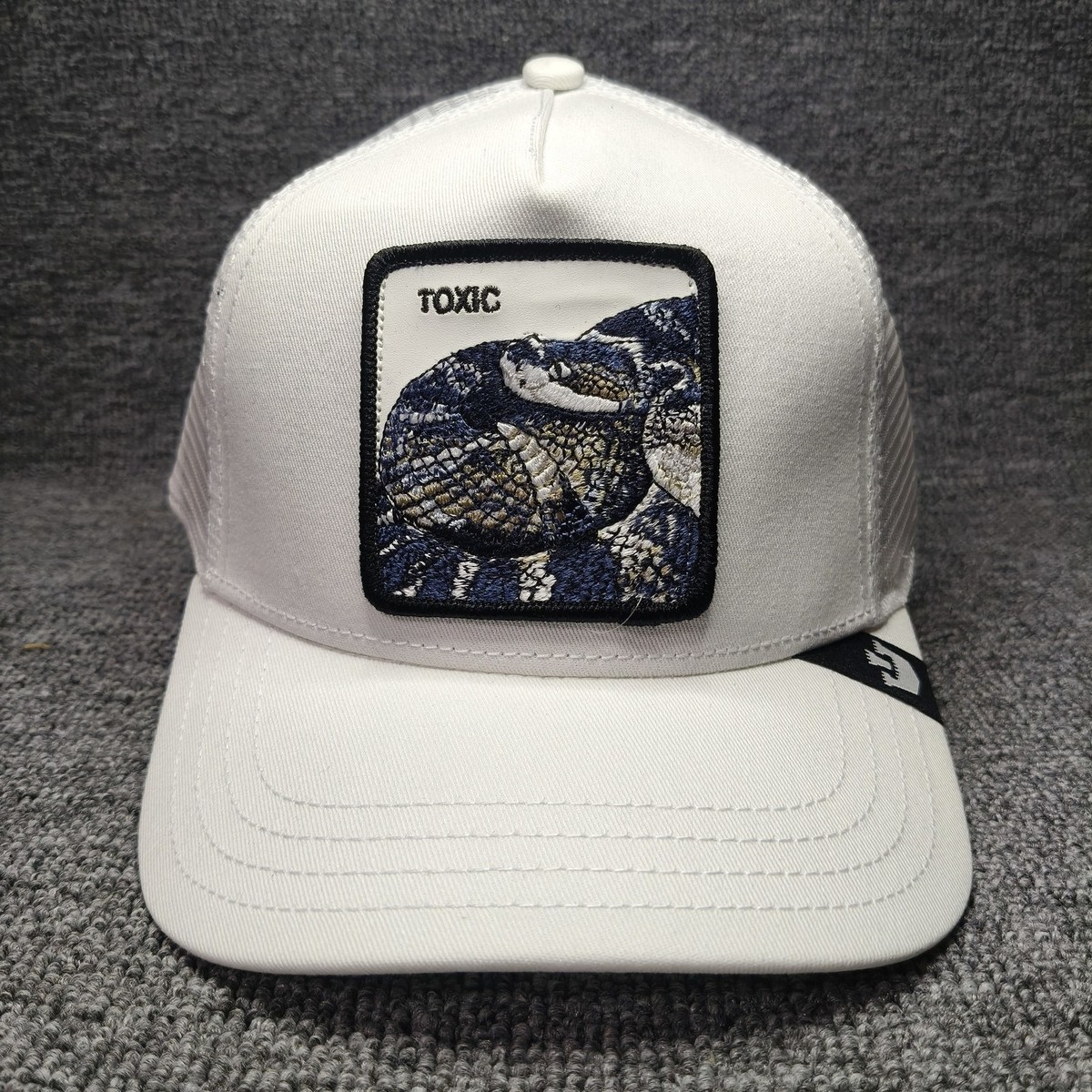 Goorin Bros Toxic Snake Trucker Snapback White The Farm Hat