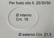 GUARNIZIONE IN GOMMA PER FUSTO OLIO SANSONE LT. 25/30/50 Ø INTERNO MM. 19