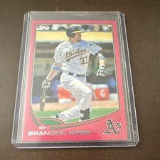 Topps 2013 Pink Brandon Moss #601 Oakland Athletics Serial Numbered /50