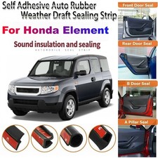 For Honda Element Door Rubber Seal Strips Weather Draft Wind Noise Reduce Kit G